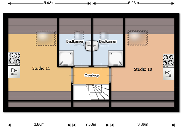 Floor plan - Kanunnikensteeg, 5688 AB Oirschot 